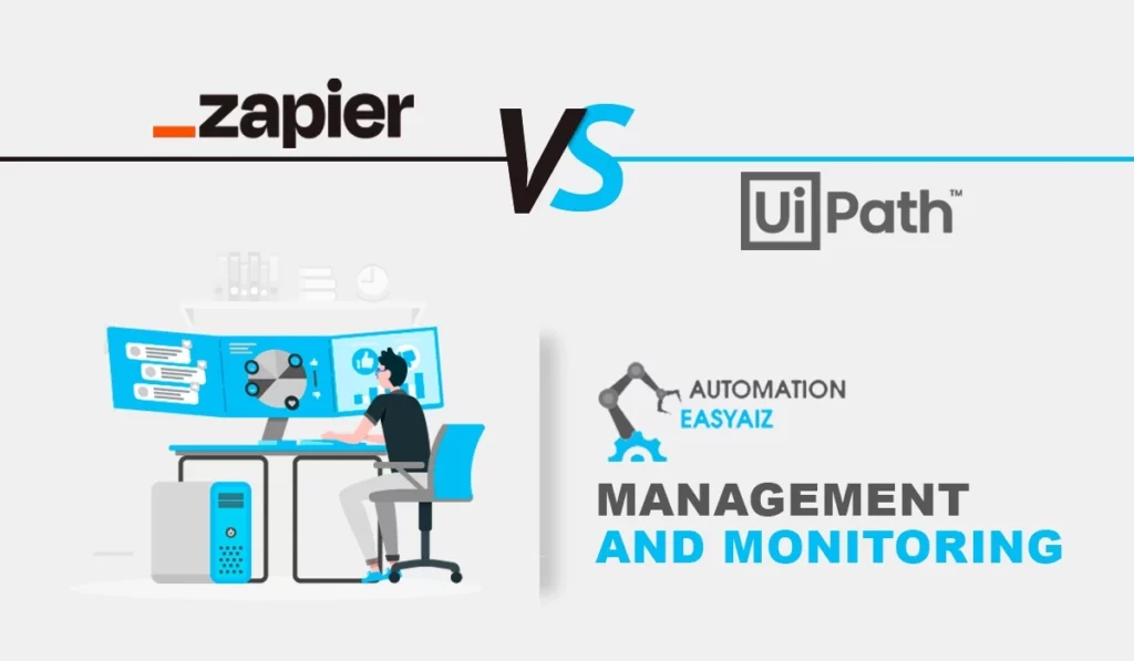 Zapier vs UiPath Management and Monitoring