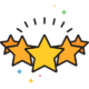 5 rating stars